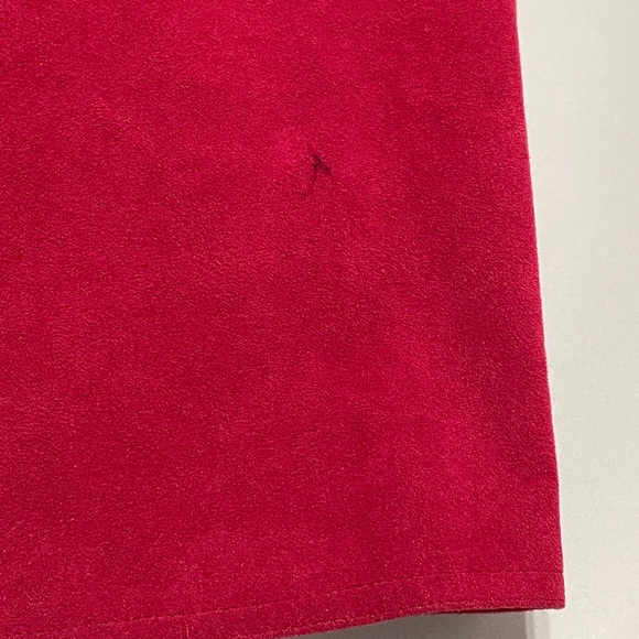 Hot pink suede blazer and skirt combo vintage size 16 (about size 12) - Picture 13 of 13